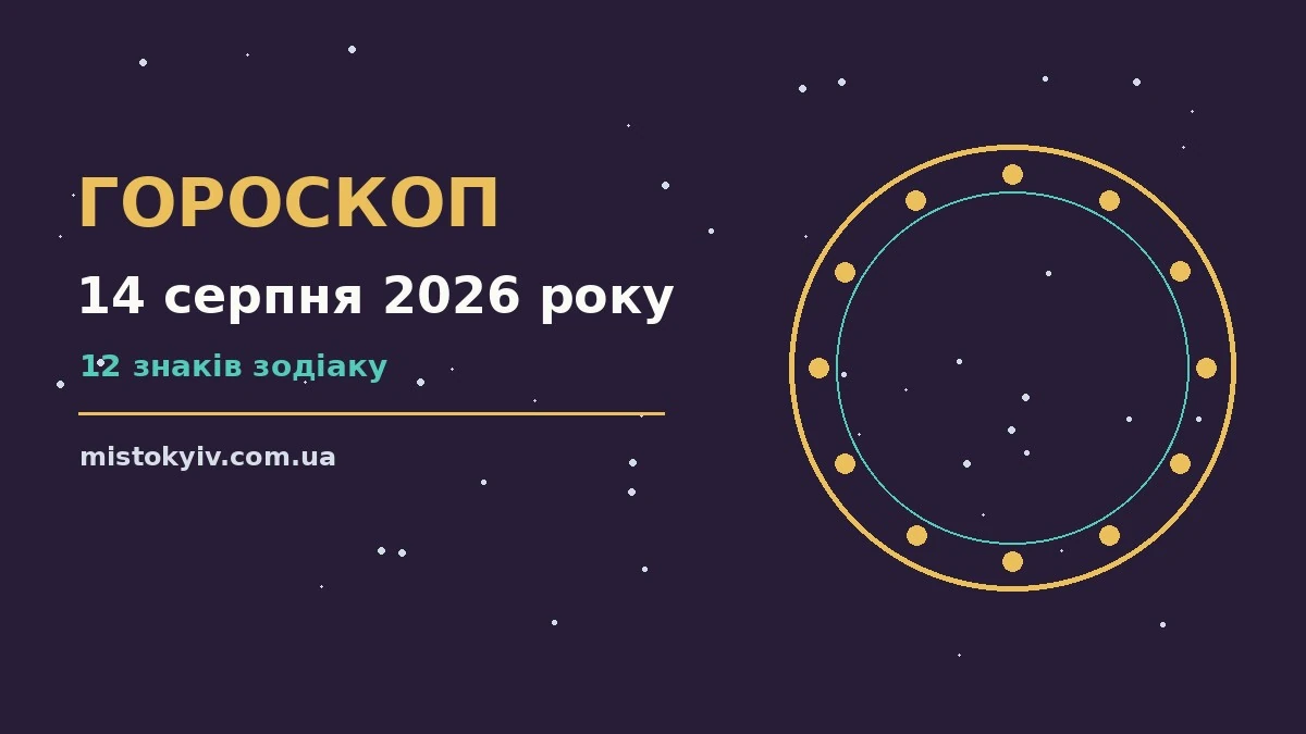 Гороскоп на 14 серпня 2026 року: рішення та підказки дня для грошей і кохання