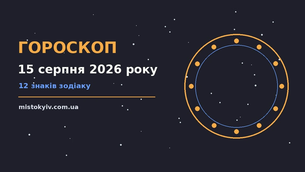 Гороскоп на 15 серпня 2026 року: рішення та підказки дня для грошей і кохання