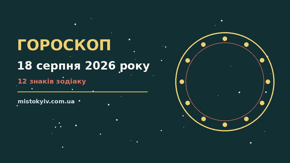 Гороскоп на 18 серпня 2026 року: рішення та підказки дня для грошей і кохання