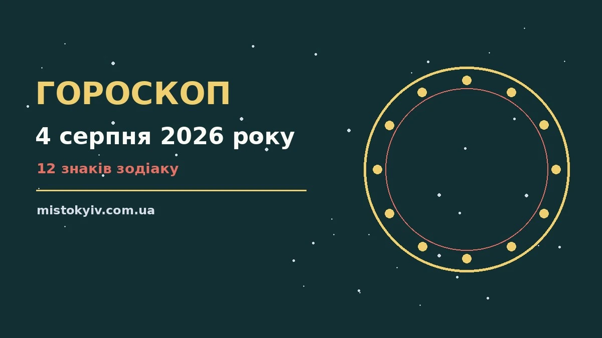 Гороскоп на 4 серпня 2026 року: рішення та підказки дня для грошей і кохання
