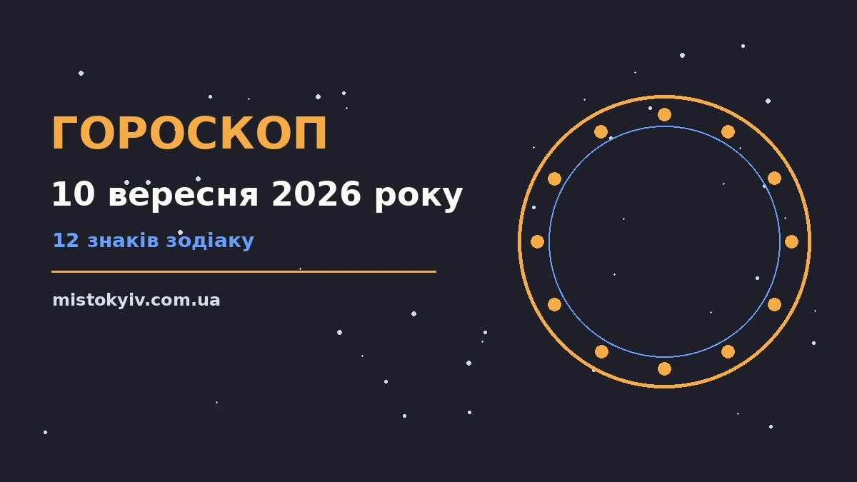 Гороскоп на 10 вересня 2026 року: рішення та підказки дня для грошей і кохання