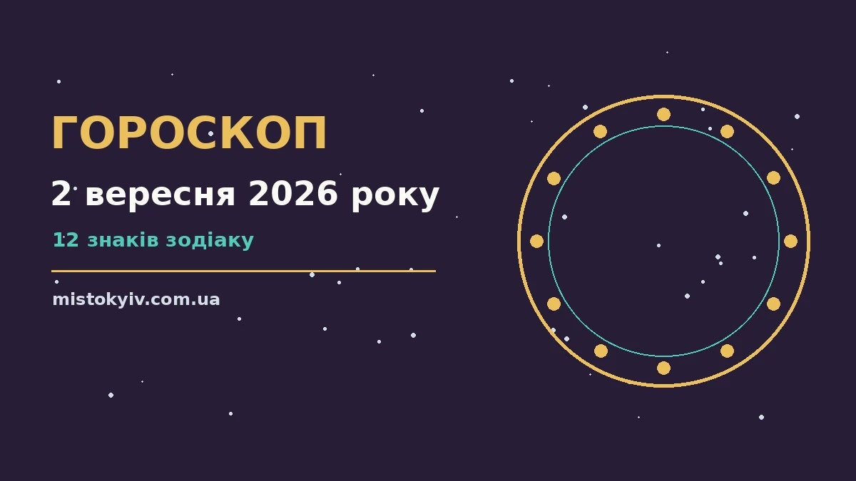 Гороскоп на 2 вересня 2026 року: рішення та підказки дня для грошей і кохання