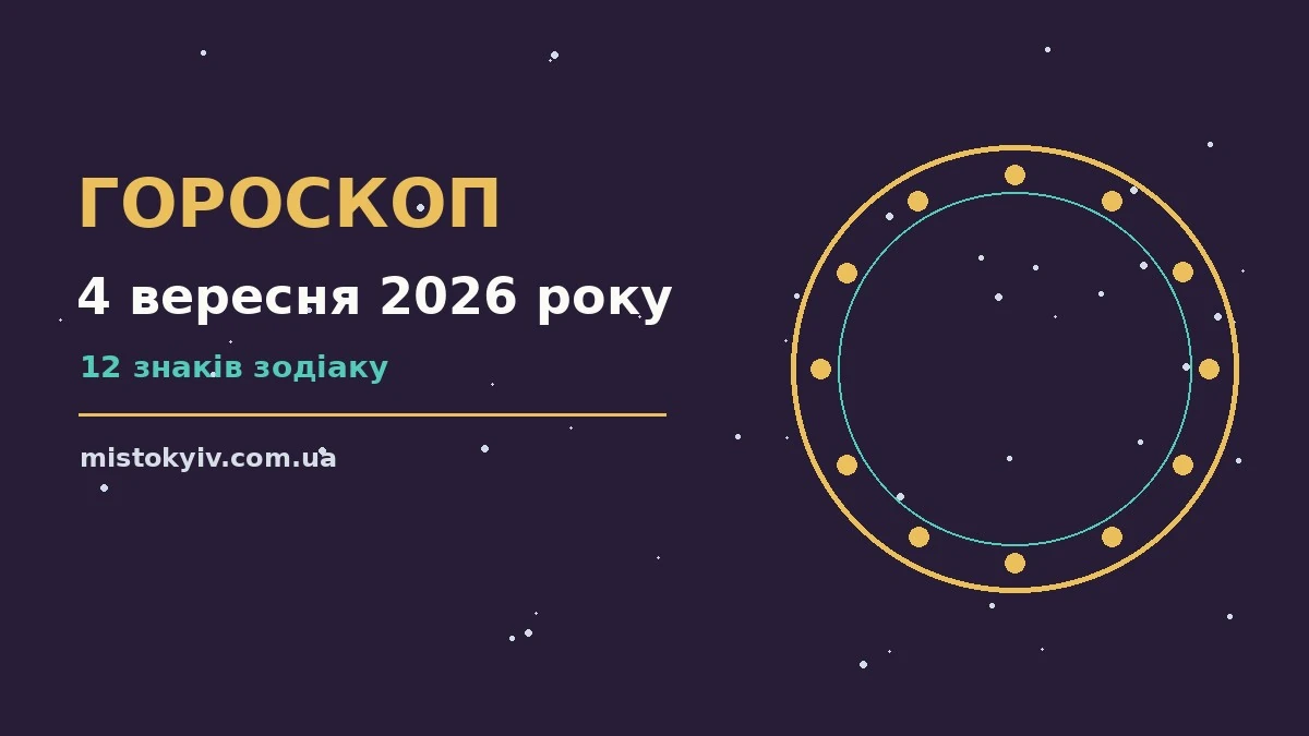 Гороскоп на 4 вересня 2026 року: рішення та підказки дня для грошей і кохання