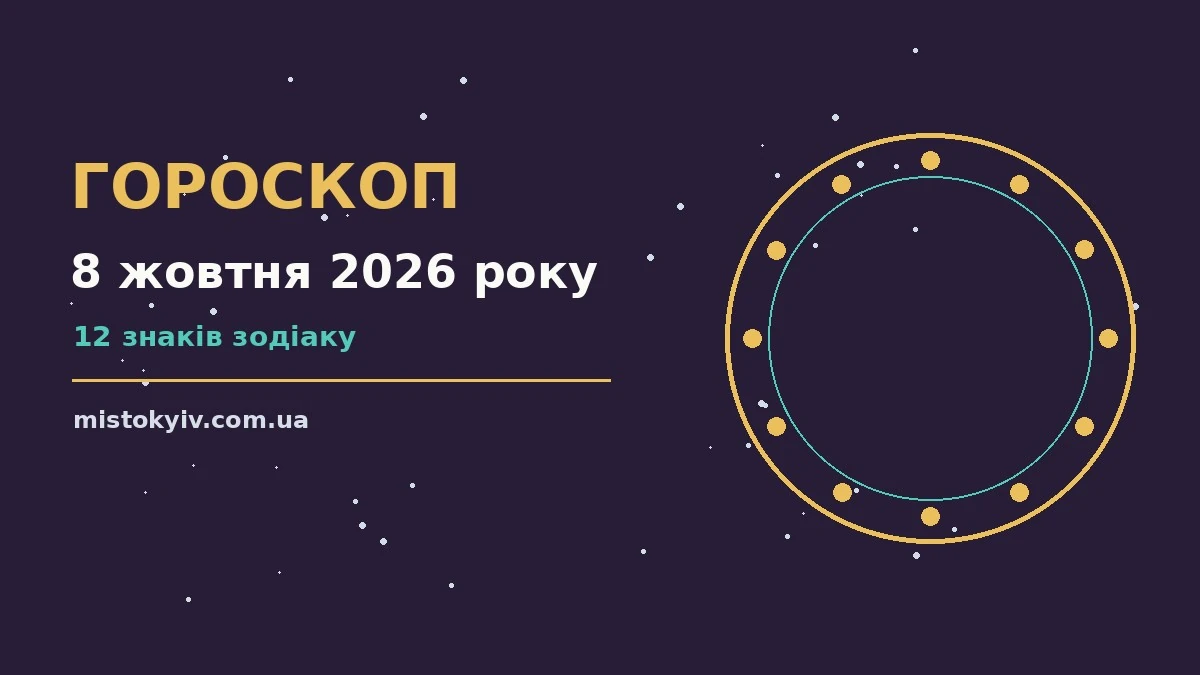 Гороскоп на 8 жовтня 2026 року: рішення та підказки дня для грошей і кохання