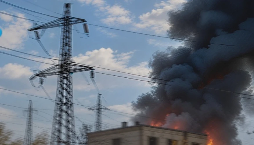 Пошкоджене енергетичне обладнання об'єктів ДТЕК на Дніпропетровщині після атаки дронами